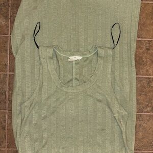 H&M Light Green Knit Dress